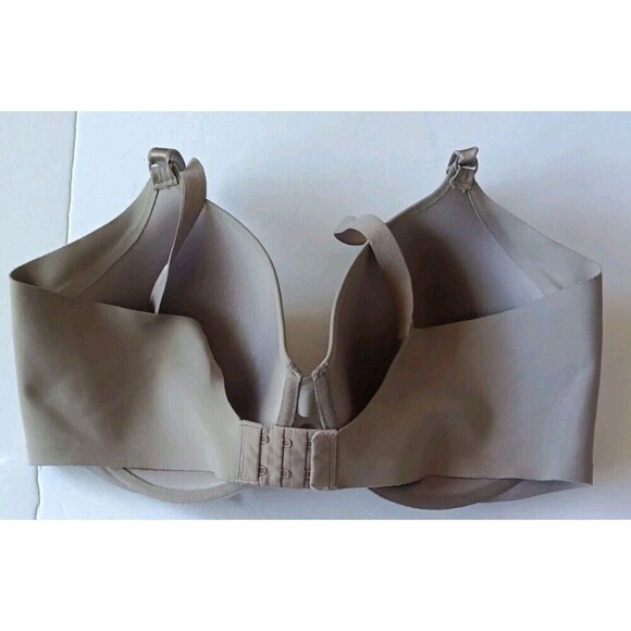 Warners No Side Effects  Bra Size 40D Mocha Brown Underwire Wide Band 01356 - Picture 3 of 6